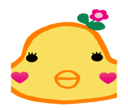 Sticker of HANAPI of bird sticker #13417169