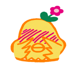 Sticker of HANAPI of bird sticker #13417173