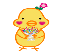 Sticker of HANAPI of bird sticker #13417180