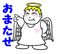 Creepy angel 1 sticker #13417510