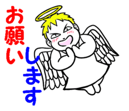 Creepy angel 1 sticker #13417511