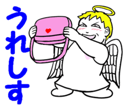 Creepy angel 1 sticker #13417512