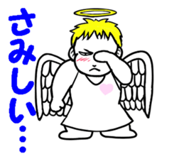 Creepy angel 1 sticker #13417514
