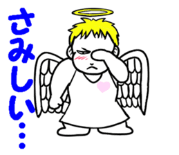 Creepy angel 1 sticker #13417514
