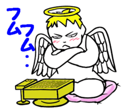 Creepy angel 1 sticker #13417516