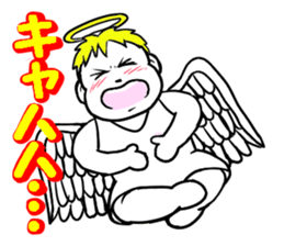 Creepy angel 1 sticker #13417520