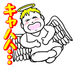 Creepy angel 1 sticker #13417520