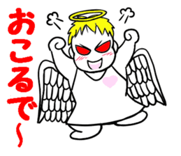 Creepy angel 1 sticker #13417524
