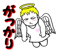 Creepy angel 1 sticker #13417526