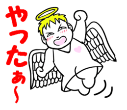 Creepy angel 1 sticker #13417527