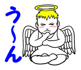 Creepy angel 1 sticker #13417532