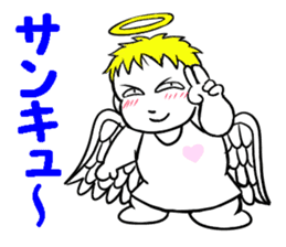 Creepy angel 1 sticker #13417536
