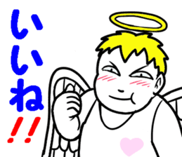 Creepy angel 1 sticker #13417543