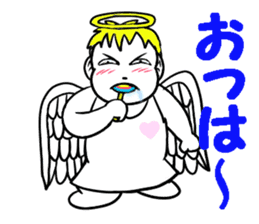 Creepy angel 1 sticker #13417546