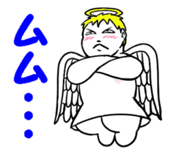 Creepy angel 1 sticker #13417547