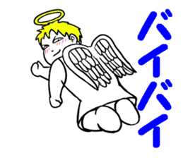 Creepy angel 1 sticker #13417548