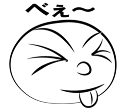 only face man sticker #13417698