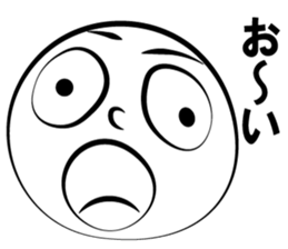 only face man sticker #13417699