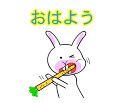 Daily life of cute rabbit no1. sticker #13418078