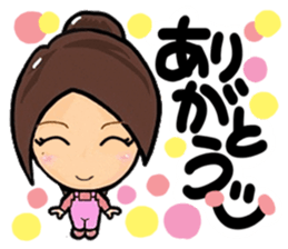 Cute girl (cherry tree) sticker #13418697