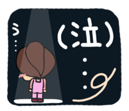 Cute girl (cherry tree) sticker #13418702