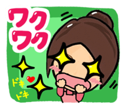 Cute girl (cherry tree) sticker #13418710