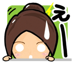 Cute girl (cherry tree) sticker #13418718