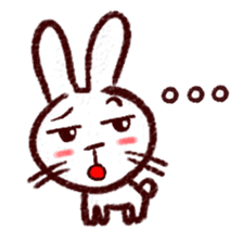 naughty rabbite 'Popo' sticker #13419383