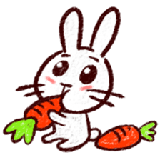 naughty rabbite 'Popo' sticker #13419385