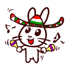 naughty rabbite 'Popo' sticker #13419387