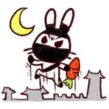 naughty rabbite 'Popo' sticker #13419388