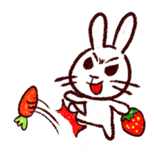naughty rabbite 'Popo' sticker #13419389