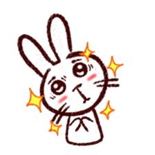 naughty rabbite 'Popo' sticker #13419393