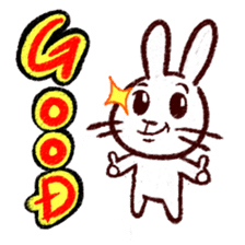 naughty rabbite 'Popo' sticker #13419397
