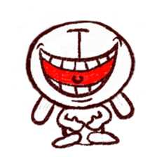 naughty rabbite 'Popo' sticker #13419399