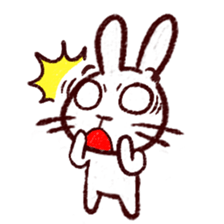 naughty rabbite 'Popo' sticker #13419400