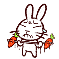 naughty rabbite 'Popo' sticker #13419401