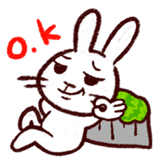 naughty rabbite 'Popo' sticker #13419403