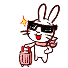 naughty rabbite 'Popo' sticker #13419405