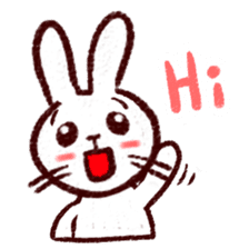 naughty rabbite 'Popo' sticker #13419407