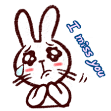 naughty rabbite 'Popo' sticker #13419410