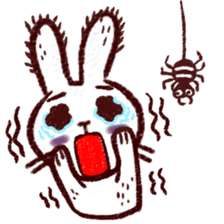 naughty rabbite 'Popo' sticker #13419411