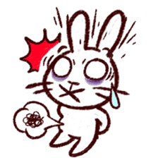 naughty rabbite 'Popo' sticker #13419412