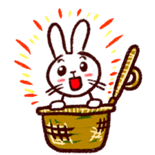 naughty rabbite 'Popo' sticker #13419415