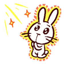 naughty rabbite 'Popo' sticker #13419417