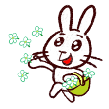 naughty rabbite 'Popo' sticker #13419419