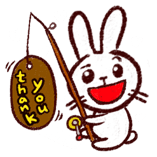 naughty rabbite 'Popo' sticker #13419420