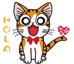 Hola cat sticker #13420902