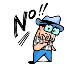 Mr. Bin 05 Enjoy your life sticker #13421549