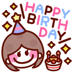 The simple girls face to speak